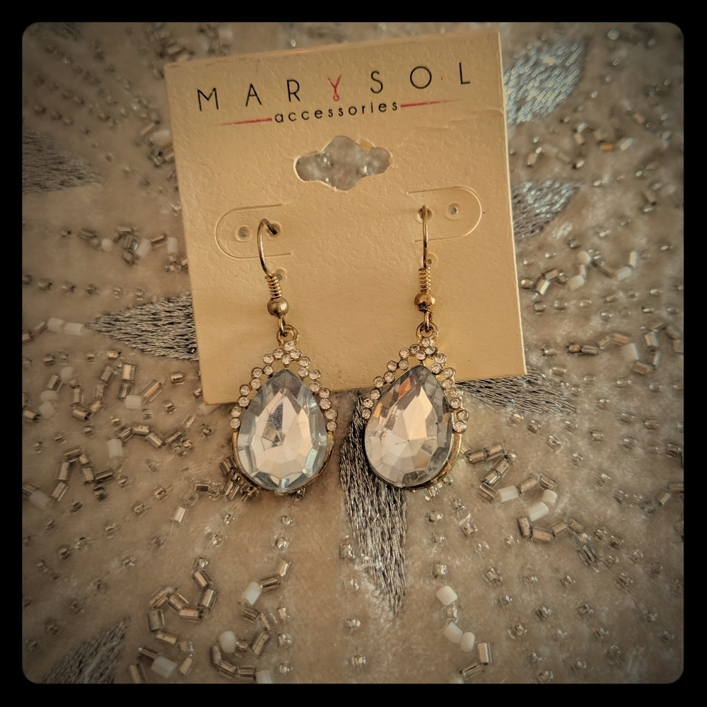 3 for $10 antique gold and rhinestone earrings